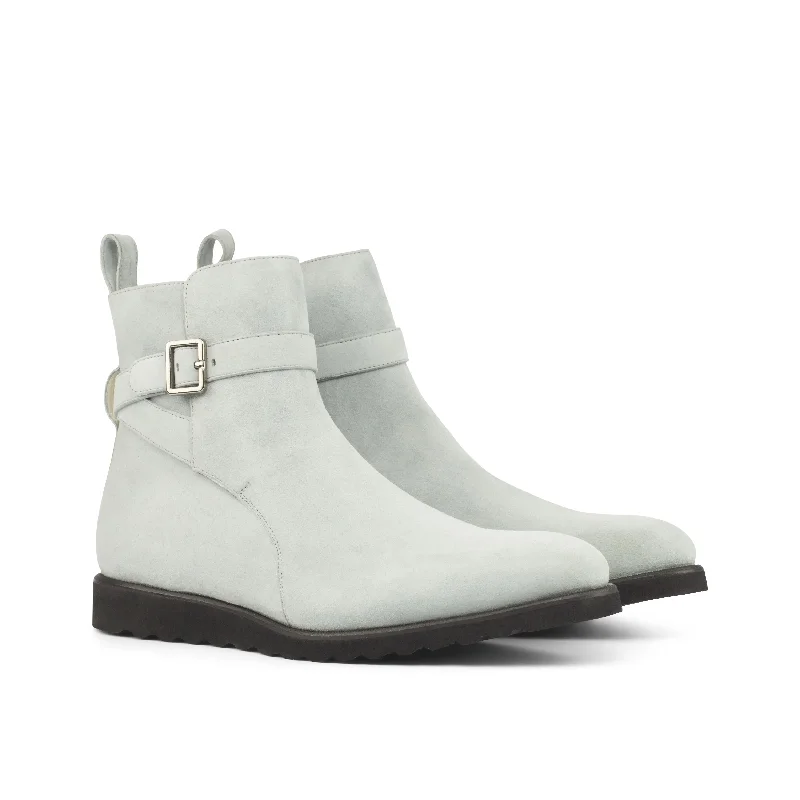 Limited-Time Offer On Premium Shoes DapperFam Rohan in Light Grey Men's Italian Suede Jodhpur Boot Limited-Time Offer On Premium Shoes DapperFam Rohan in Light Grey Men's Italian Suede Jodhpur Boot