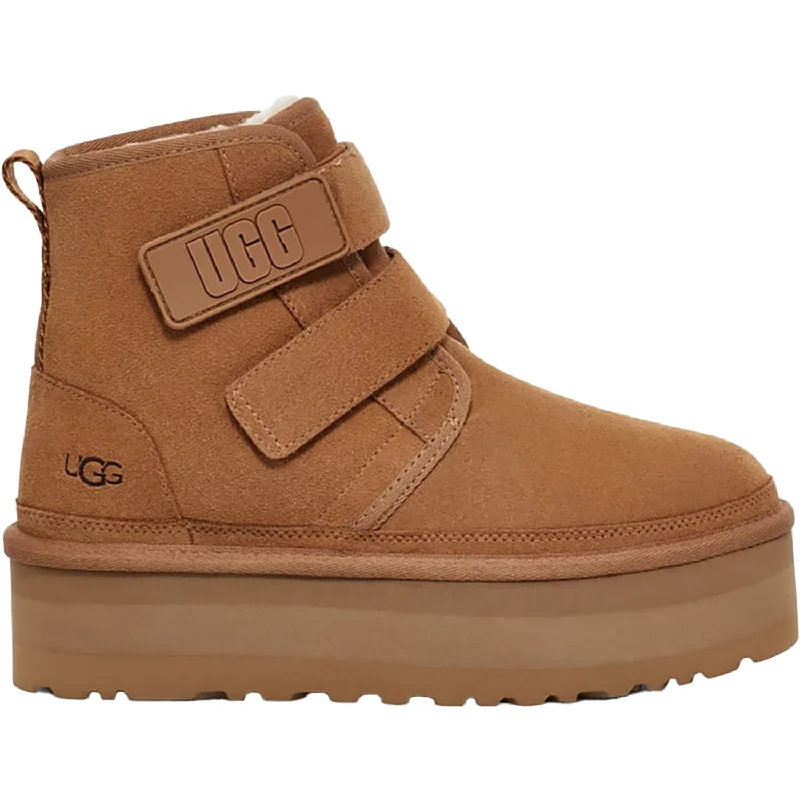 Men's Breathable Boots Women's UGG Neumel Platform Chestnut Suede