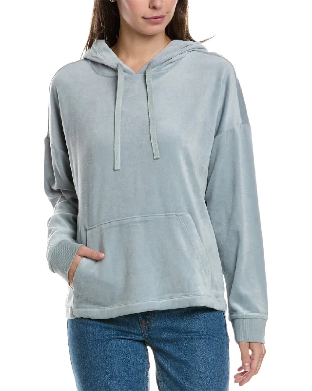 Women's Vacation Outfit EILEEN FISHER Hooded Boxy Top