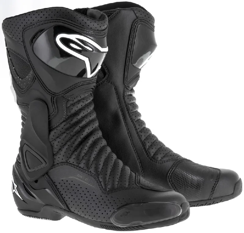 Men's Moisture-Wicking Shoes Alpinestars Men’s SMX-6 v2 Vented Black Boots
