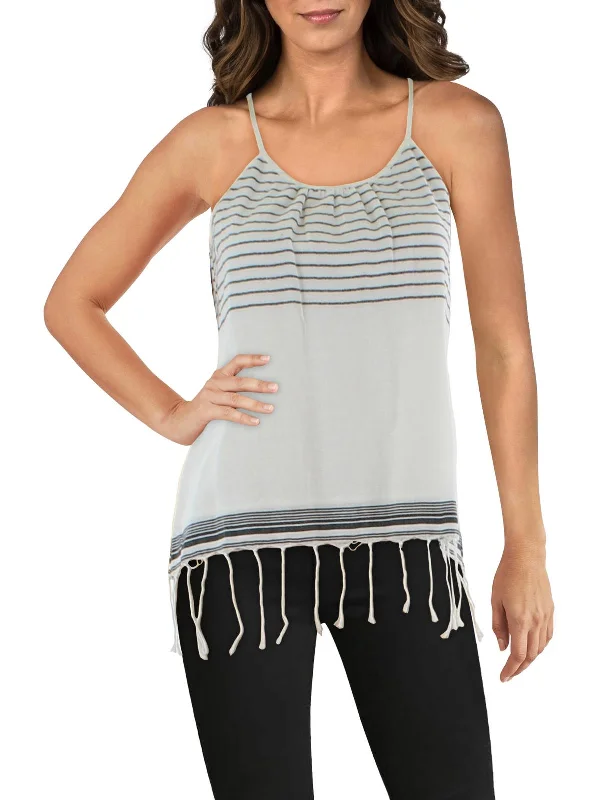 Women's High-Fashion Attire Womens Cotton Striped Tunic Top