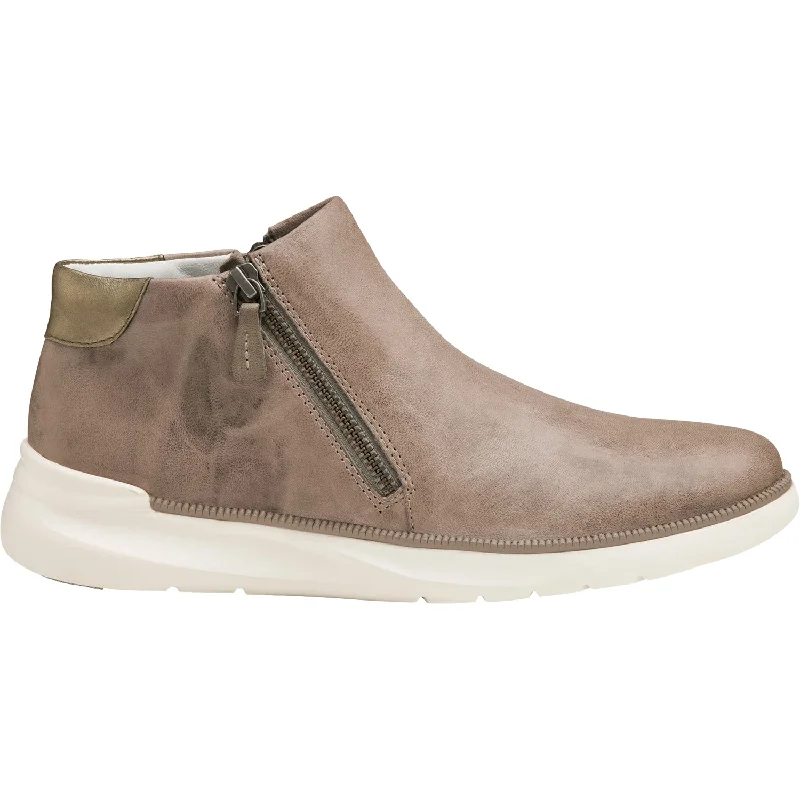Men's Fashionable Shoes Women's Johnston & Murphy Emery Zip Grey Sheepskin Leather