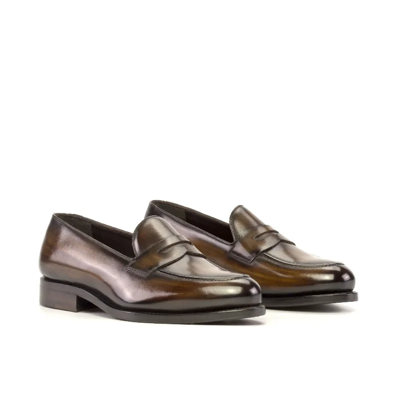 Men's Adaptive Fit Boots DapperFam Luciano in Brown Men's Hand-Painted Patina Loafer Men's Adaptive Fit Boots DapperFam Luciano in Brown Men's Hand-Painted Patina Loafer