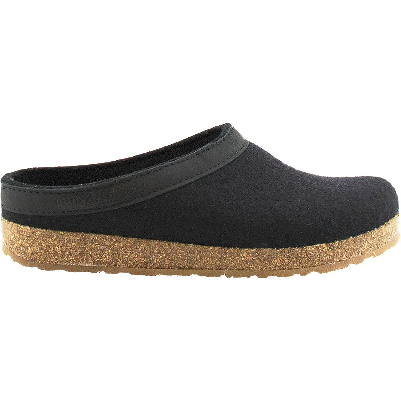 Men's Modern Shoes Unisex Haflinger GZL Black Wool
