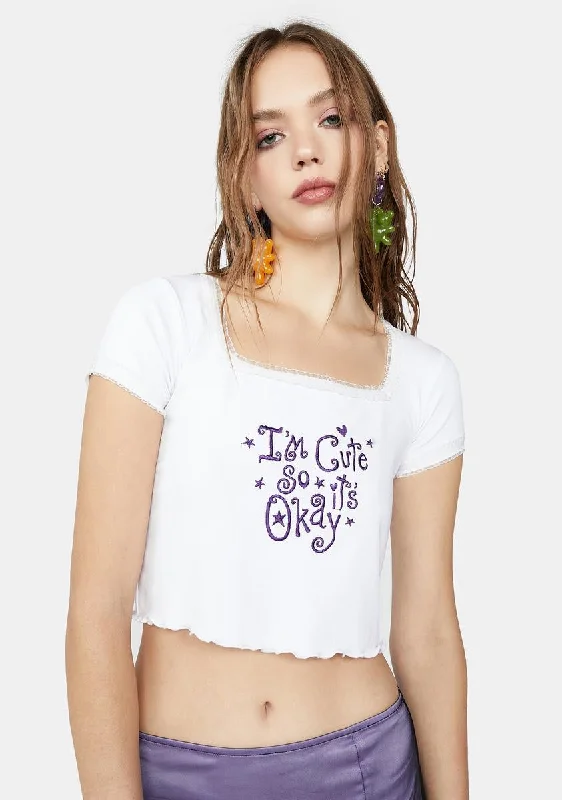 Women's Plus-Size Garments Exception To The Rule Crop Top