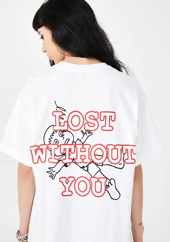 Women's Floral Print Outfit Lost Without You Graphic Tee