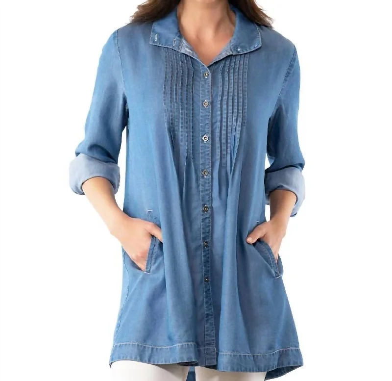 Trendy Casual Outfits Can't Resist Tunic In Medium Wash