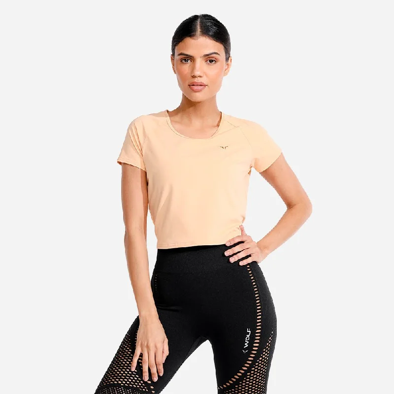 Everyday Wear Evolve Crop Tee - Apricot