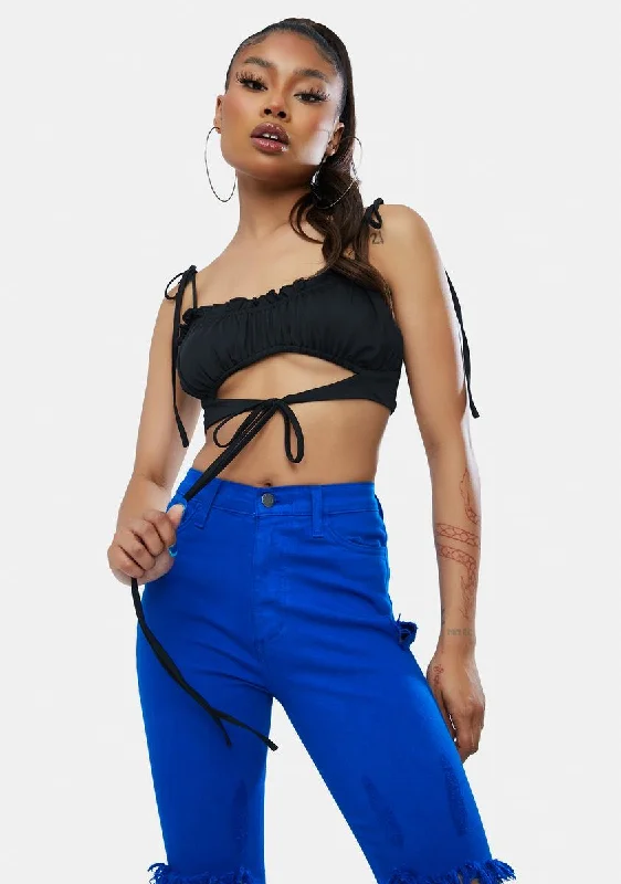 Affordable Women's Clothing Online Turn It On Tie Crop Top