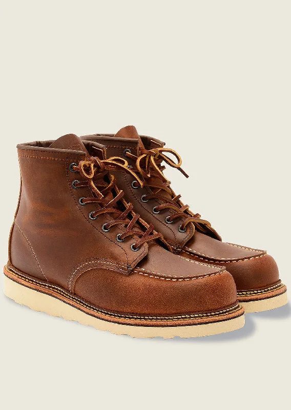 Men's Ergonomic Boots Redwing Men's 6" Classic Moc Boots with Footbed