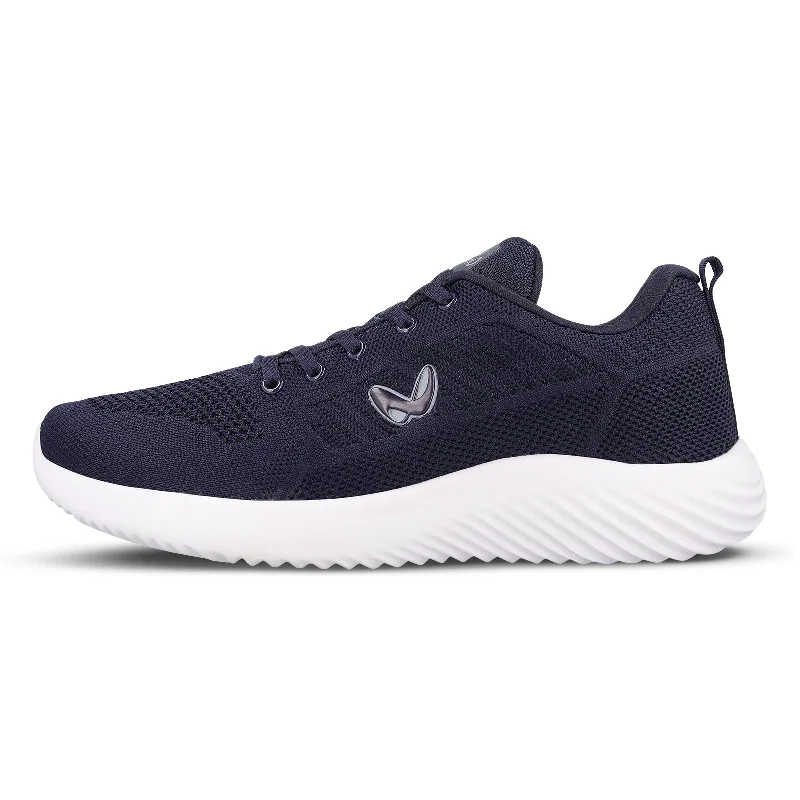 Men's Moisture-Wicking Boots Walkaroo Men walking  Shoes - WS9546 Navy Blue