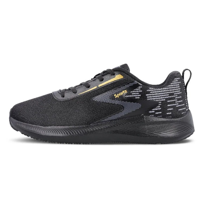 Men's Supportive Shoes Stylex Men's Lace-up Sports Shoe - WS9611 Black