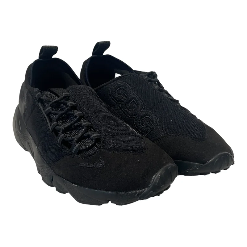 Sleek And Modern Shoes NIKE/BLACK COMME des GARCONS/Low-Sneakers/US 9.5/Nylon/BLK/AIR FOOTSCAPE