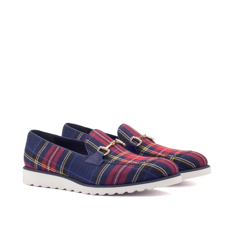 Men's Comfortable Boots DapperFam Luciano in Tartan / Navy Men's Sartorial & Italian Leather Loafer Men's Comfortable Boots DapperFam Luciano in Tartan / Navy Men's Sartorial & Italian Leather Loafer