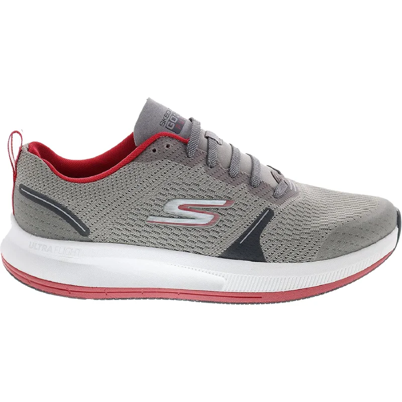 Men's Shock-Absorbing Boots Men's Skechers GORun Pulse Specter Grey Fabric Mesh