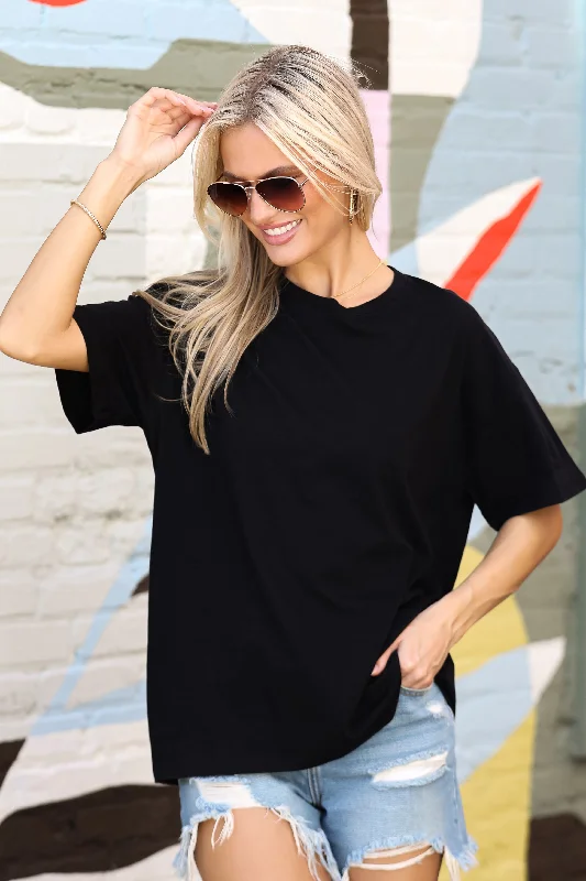 Elegant Women's Clothing Stella Oversized Tee - DU DEAL