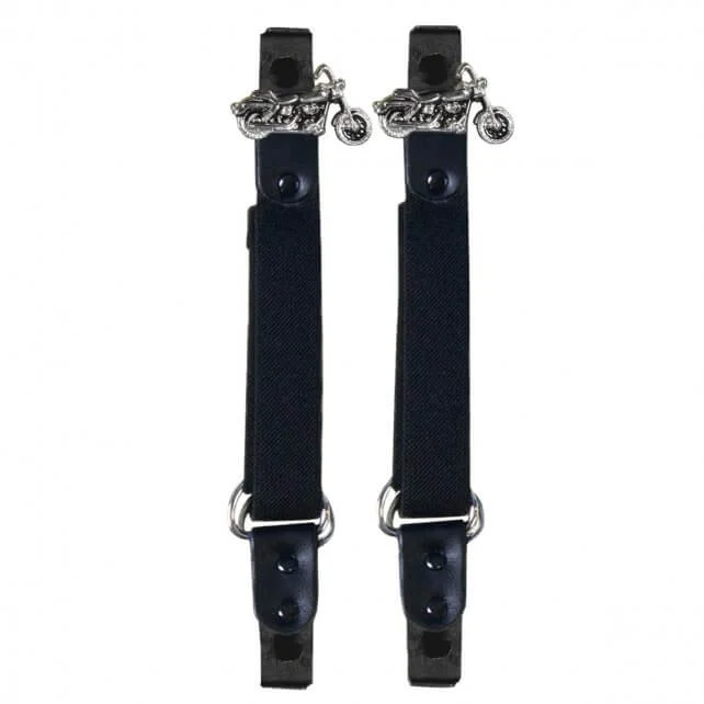 Men's Premium Shoes Hot Leathers BUA2014  Motorcycle Riding Pant Clips