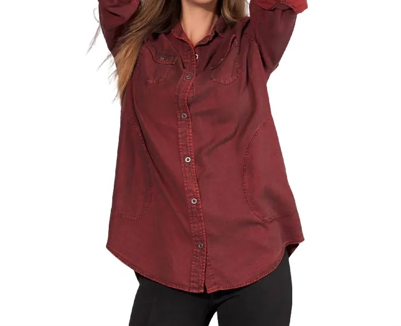 Casual and Comfortable Outfits Classic Tencil Tunic In Port