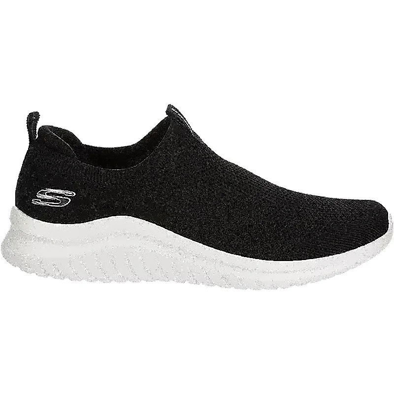 Men's Minimalist Shoes Men's Skechers Ultra Flex 2.0 Kwasi Black Knit Fabric