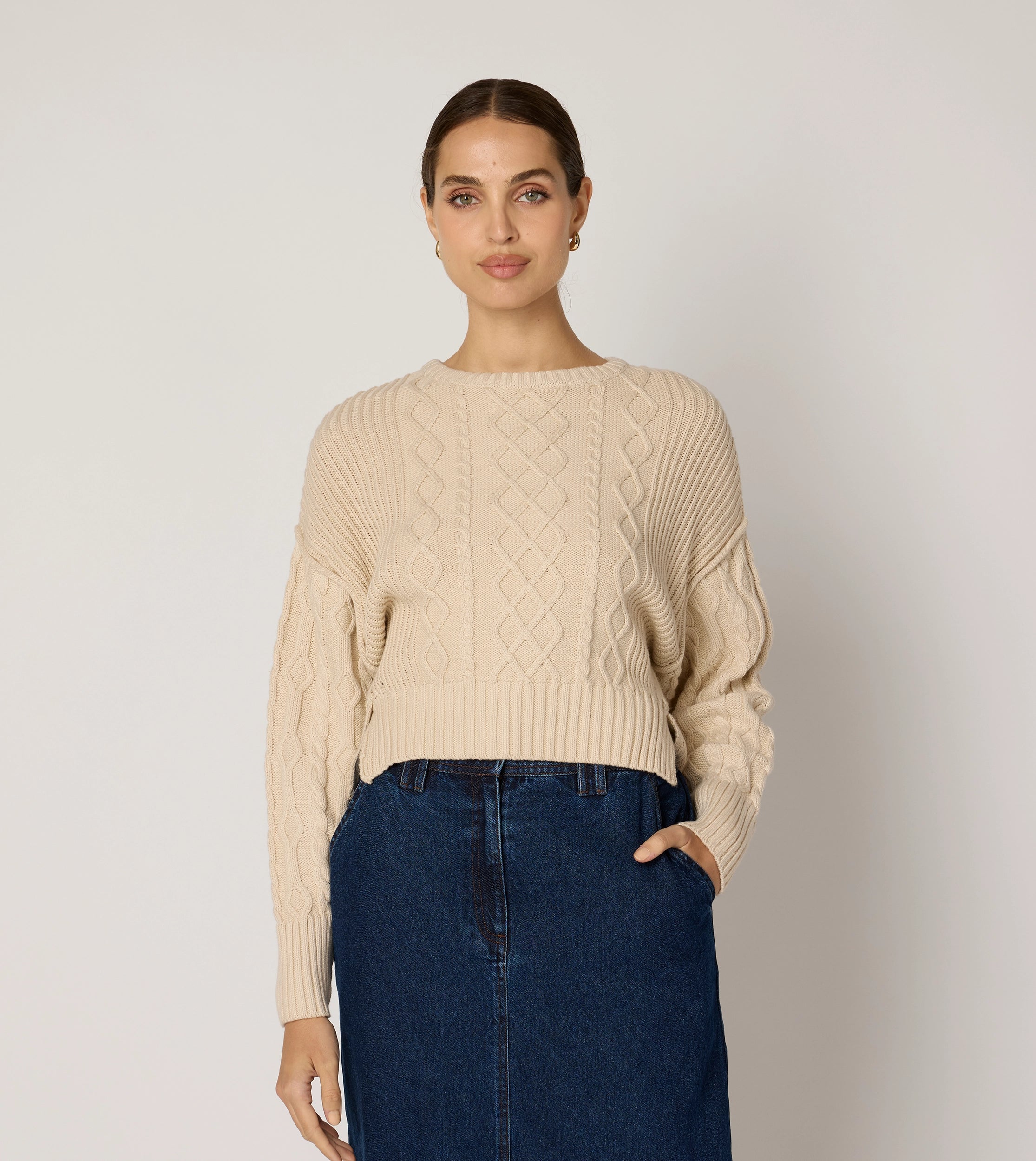 Luxury Women's Clothing Dixie Sweater | Sand