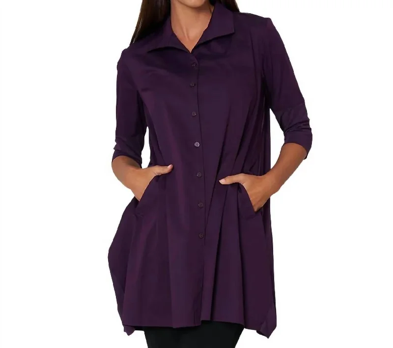 Stylish Women's Outfit Tiburon Icon Tunic In Amethyst