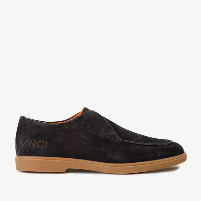 Men's High-Quality Boots The Beykoz Navy Blue Chukka Loafer Men  Shoe