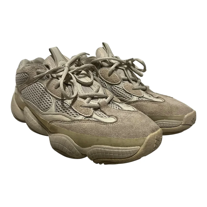 Men's Seamless Design Shoes YEEZY/Low-Sneakers/US 10/Suede/CRM/Yeezy 500