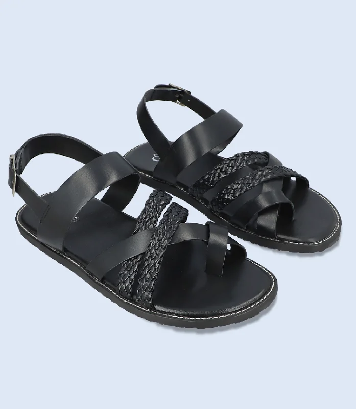 Men's Premium Boots BM5594-BLACK-Men Casual Sandal