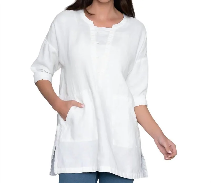 Affordable Women's Clothing Sale Online Heatwave Tunic In Soft White