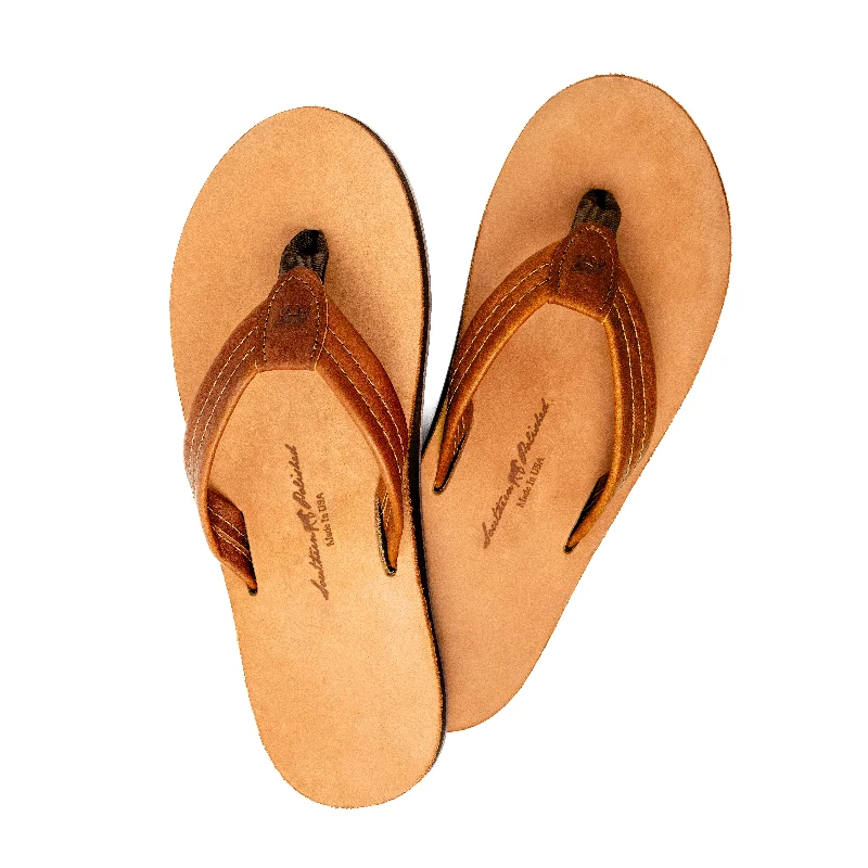 Men's Minimalist Shoes The Monroe - Smooth Tobacco on Sahara