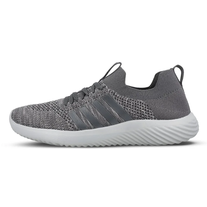 Men's Casual Shoes Walkaroo Men Lace-up Sock Shoes - WS9509 Grey Milange