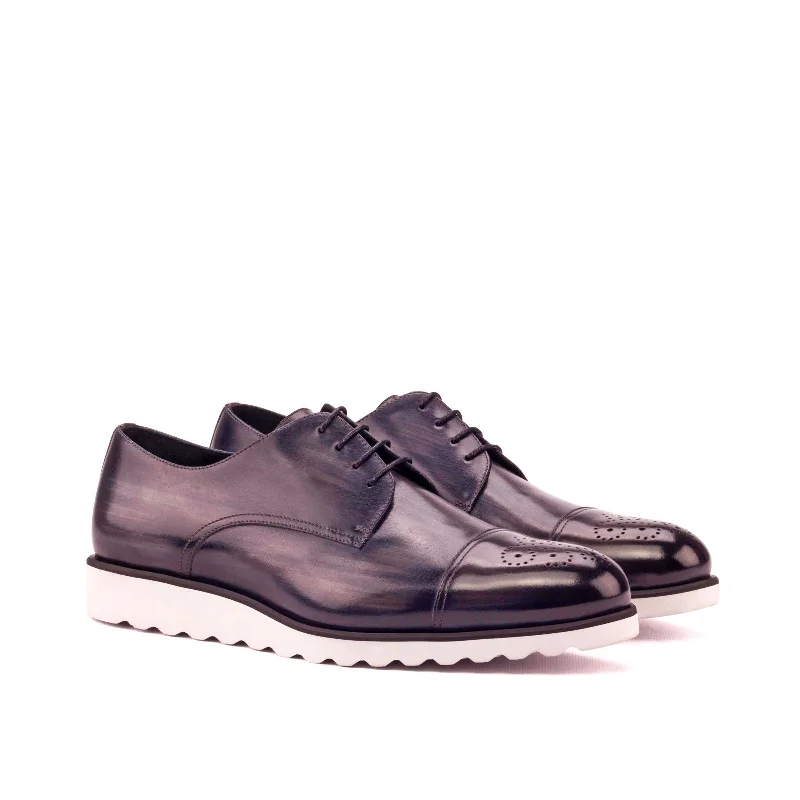 Huge Savings On Trendy Shoes DapperFam Vero in Grey / Burgundy Camo Men's Hand-Painted Patina Derby Huge Savings On Trendy Shoes DapperFam Vero in Grey / Burgundy Camo Men's Hand-Painted Patina Derby