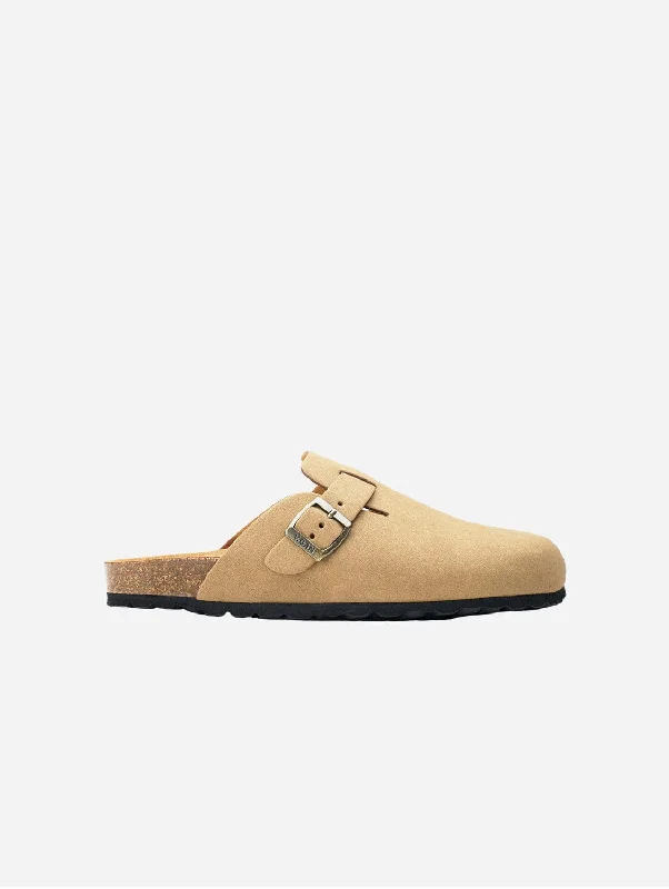 Men's Premium Shoes Taro Comfort Men's Vegan Footbed Slippers | Beige