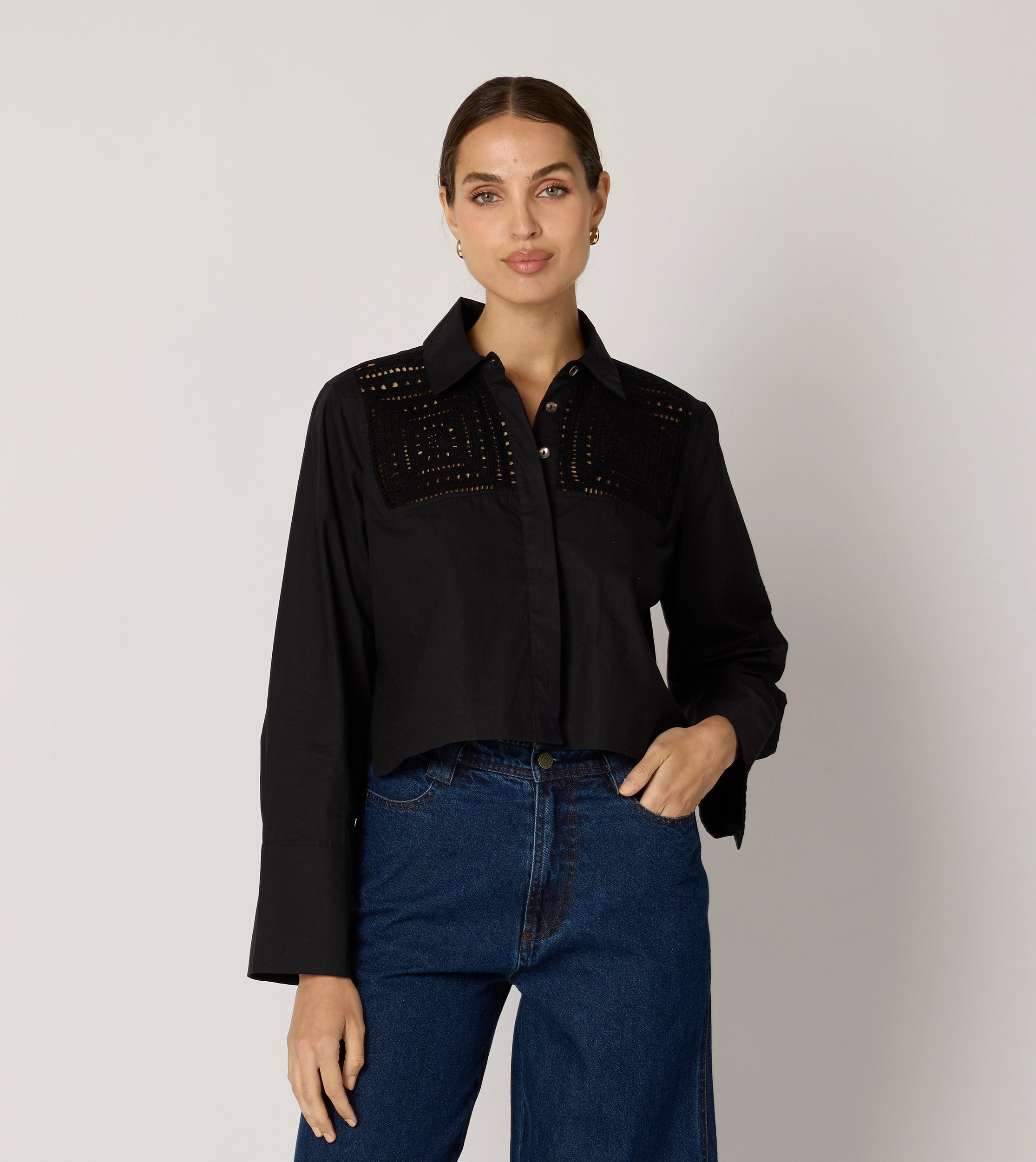 Women Wear Brands Sierra Blouse | Black