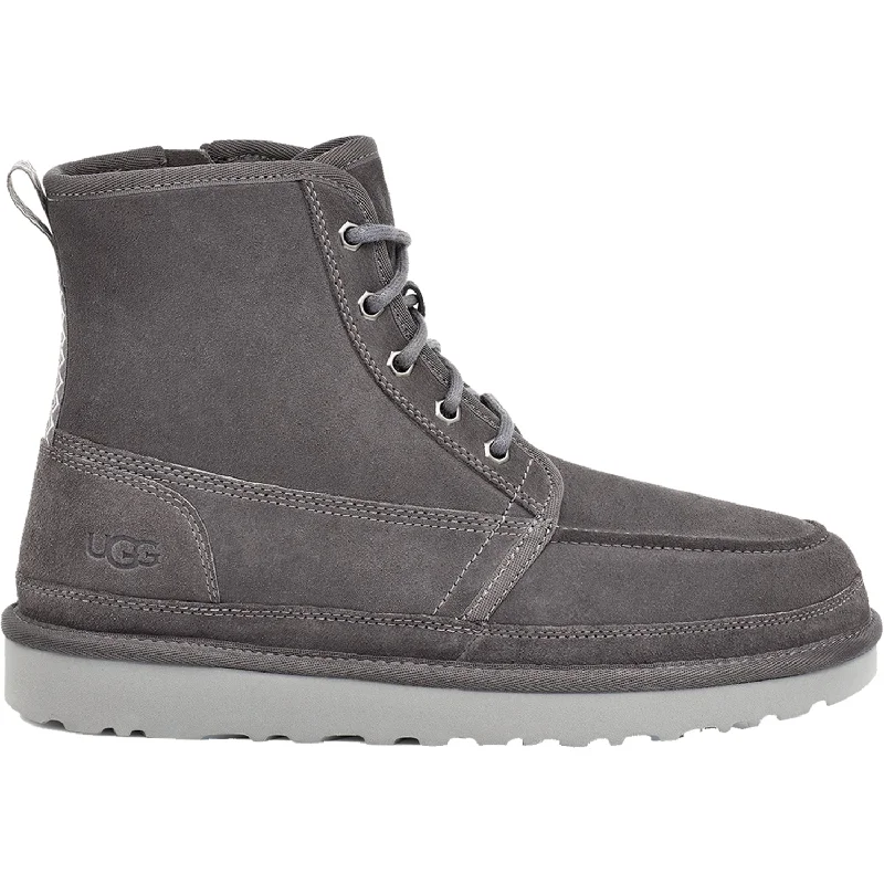 Men's Waterproof Shoes Men's UGG Neumel High Moc Charcoal Suede