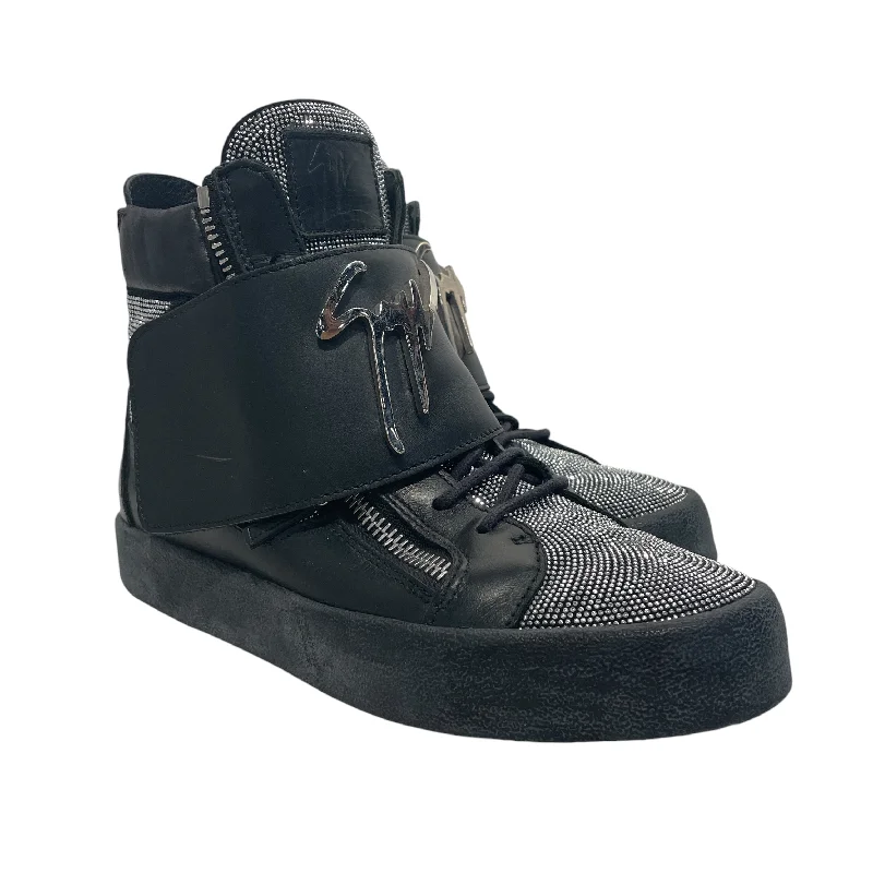 Men's Durable Shoes Giuseppe Zanotti/Hi-Sneakers/US 8/Glitter/BLK/