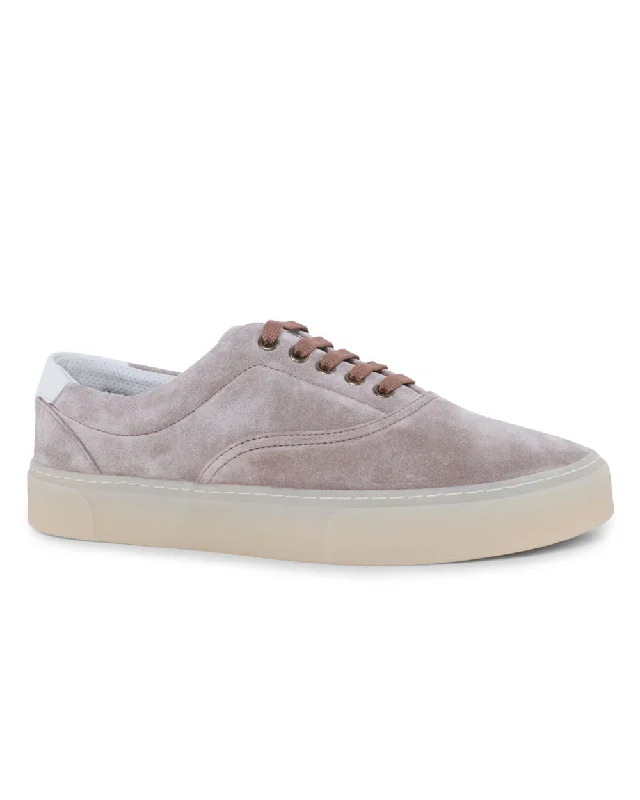 Men's Modern Shoes Suede Sail Sneaker in Beige