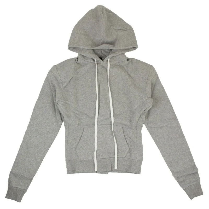 High-Quality Women's Fashion Dresses Gray Long Drawstring Hoodie