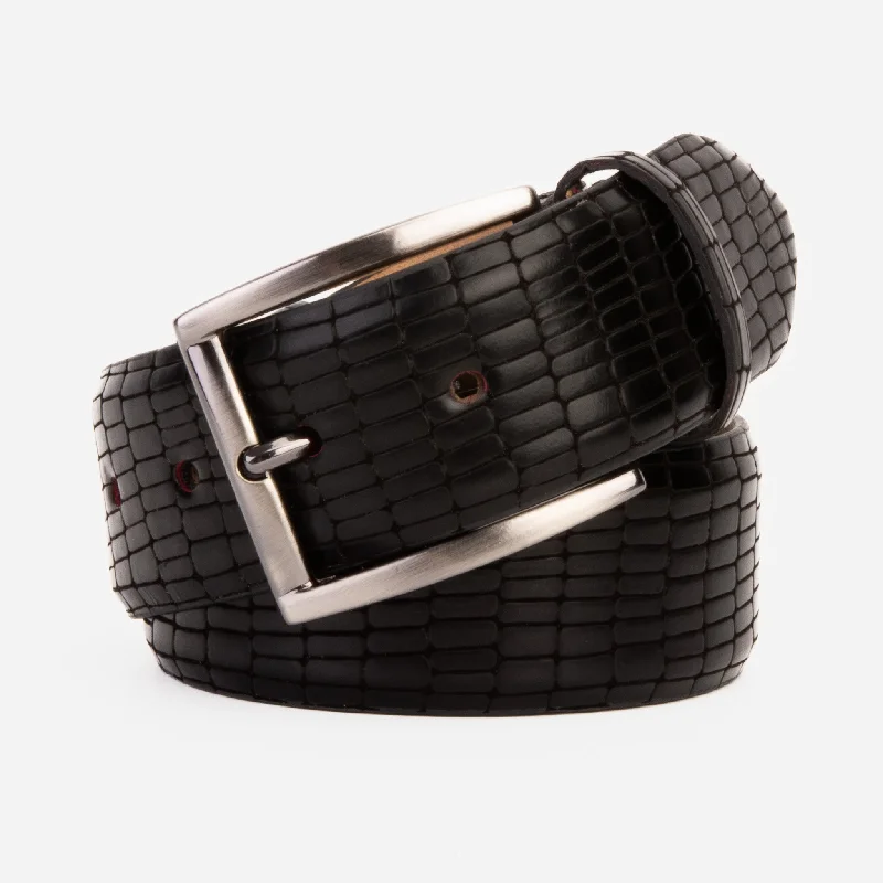 Men's Reinforced Sole Boots The Empire Black Leather Belt