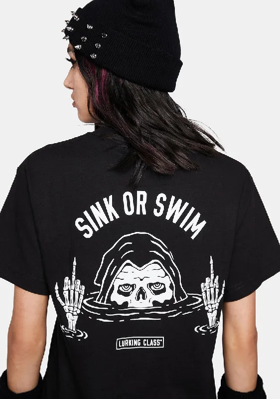 Women's Stylish Outerwear Sink Or Swim Graphic Tee