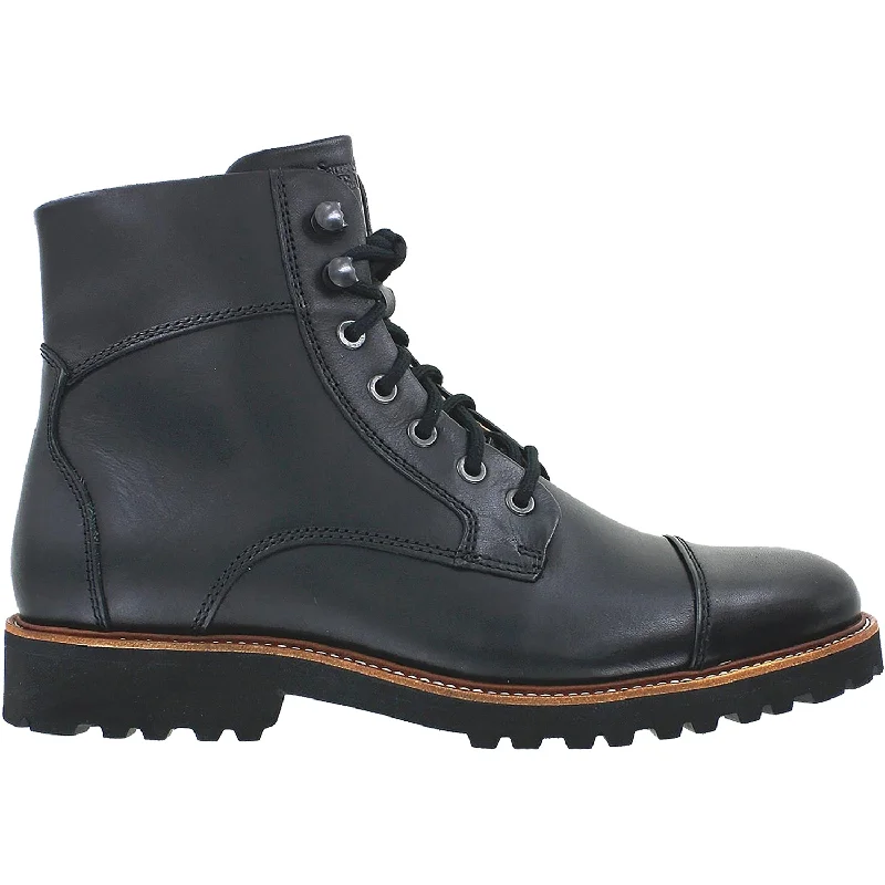 Men's Reinforced Sole Shoes Men's Samuel Hubbard Uptown Maverick Black Leather