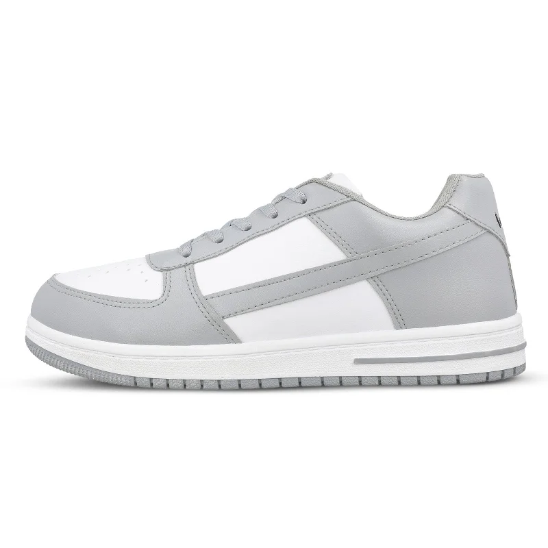 Men's Sporty Shoes Walkaroo Men Walking Shoes - WY3335 Grey white