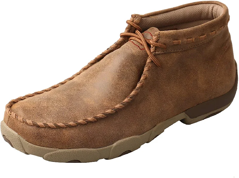 Men's Soft Shoes Twisted X Men's Chukka Driving Moc, Bomber, 10.5W