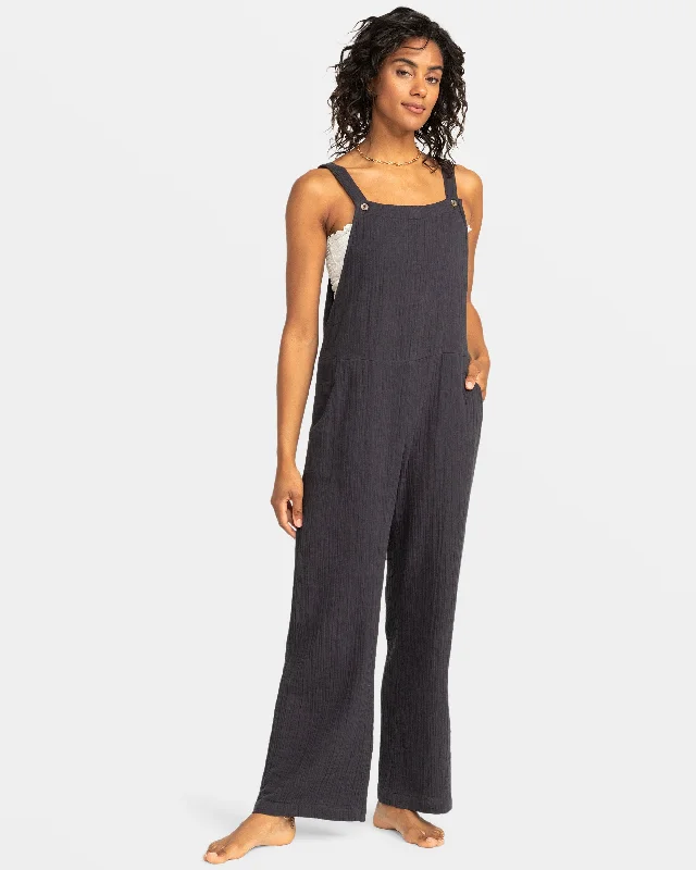 Modern Women's Attire Beachside Dreaming Overall Jumpsuit - Phantom