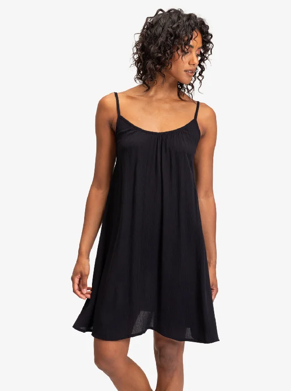 Hot Trends Spring Adventure Solid Dress - Anthracite