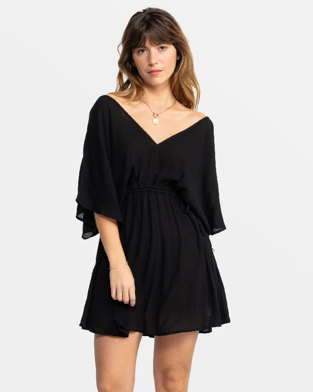 Women's Comfortable Apparel Sun Baby Beach Dress - Anthracite