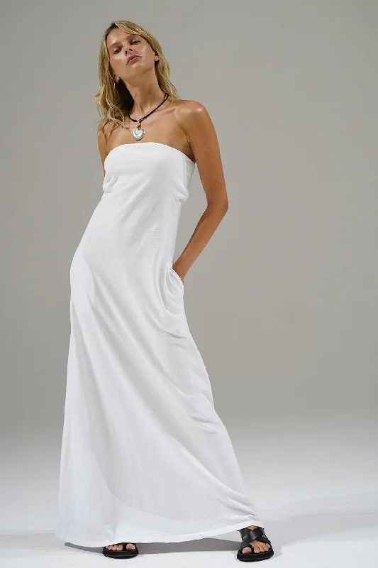 Versatile Women's Clothing for All Occasions Topanga Strapless Dress - White