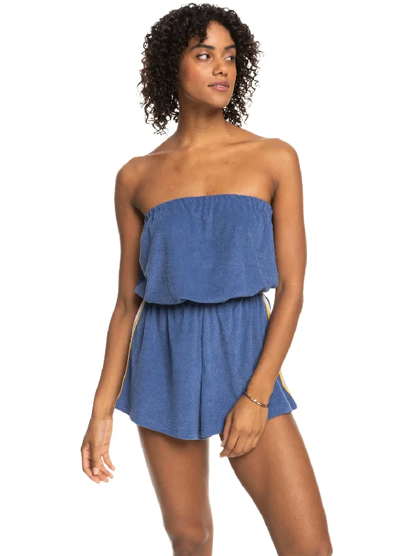 Discount Store Vintage Special Feeling Beach Cover-Up Romper - Marlin