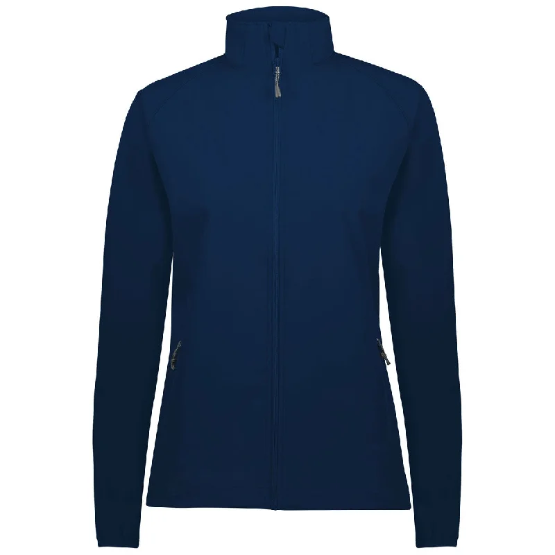 Trendy Online Boutiques Holloway Women's Navy Featherlight Soft Shell Jacket