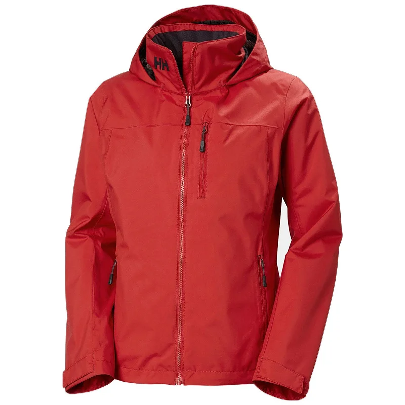 Stylish Savings Helly Hansen Women's Red Crew Hooded Midlayer Jacket 2.0